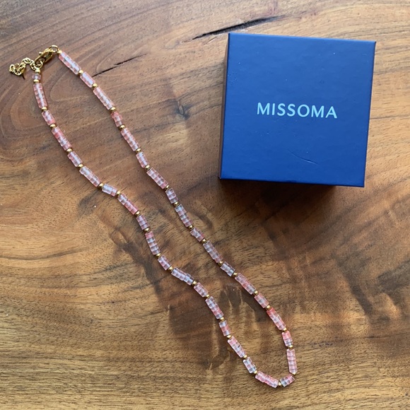 MISSOMA Medium Pink Stack Necklace - Picture 4 of 5